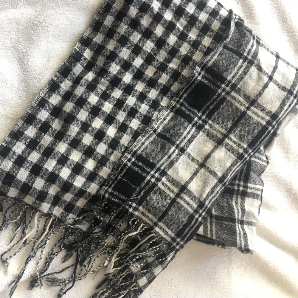 Reversible Plaid Scarf